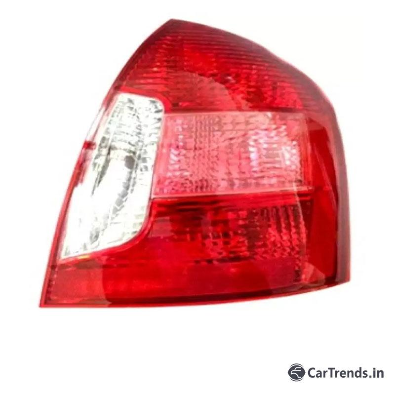 Chevrolet Optra right rear tail lamp replacement part by CarTrends, showing the red and clear lens components.