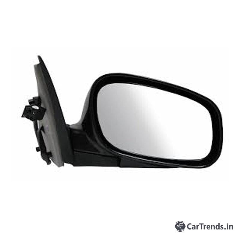 CarTrends Chevrolet Spark outside left side mirror assembly, spare part with cable connection, for LH side.