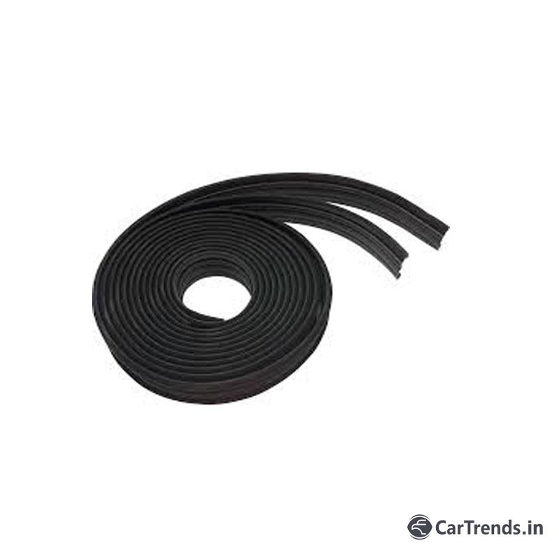 CarTrends Chevrolet Spark rear run channel spare part, close-up view of the black rubber weatherstrip component.