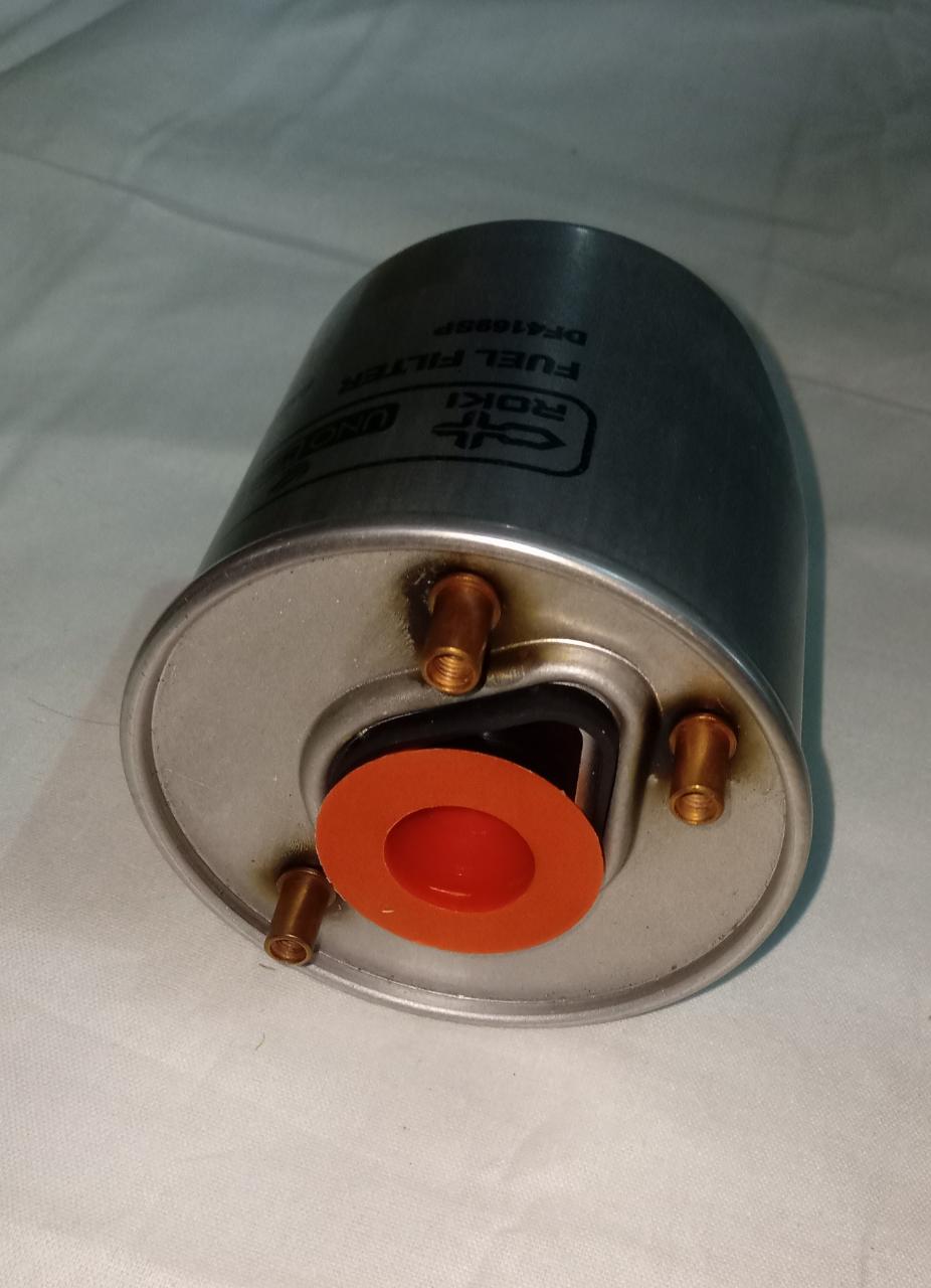 CarTrends diesel fuel filter for Ford EcoSport, spare part #DF4169SP, showing the cylindrical filter component.