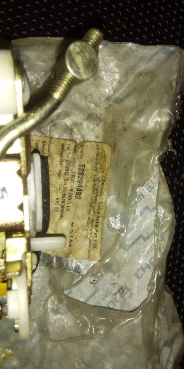 Rear left door lock latch for Chevrolet Tavera by CarTrends, showing the spare door lock component.