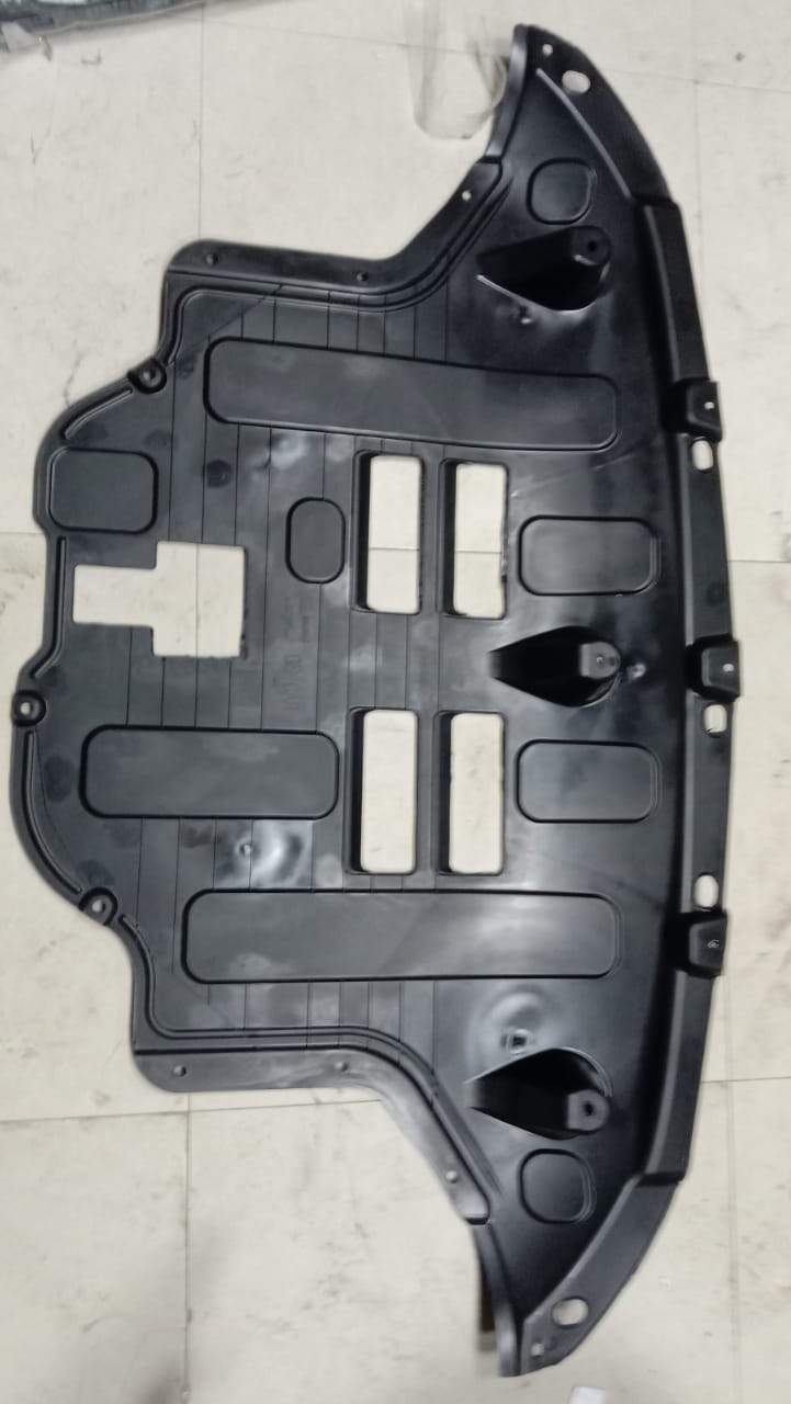 CarTrends engine cover for Creta, a spare part with part number 29110A0000, shown in black with mounting points visible.