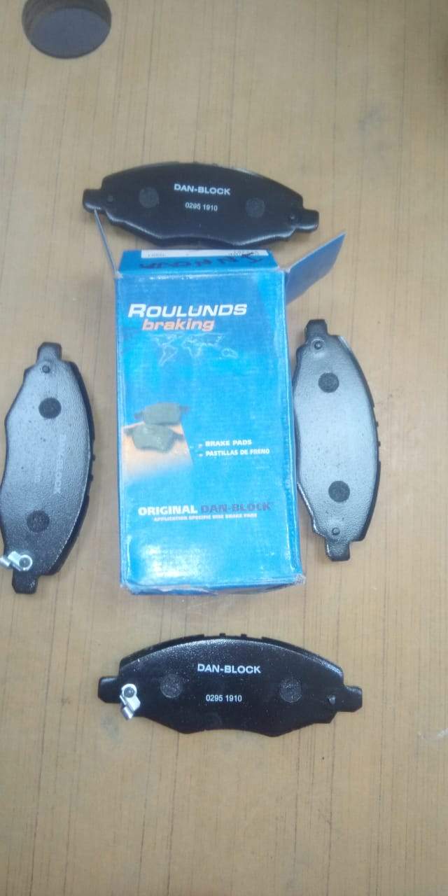 CarTrends brake pad for Toyota Innova, front view showing the replacement spare part with detailed brake pad design.