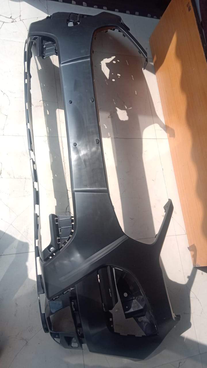 CarTrends front bumper for Ford EcoSport new model, spare part in black with mounting points and grille details visible