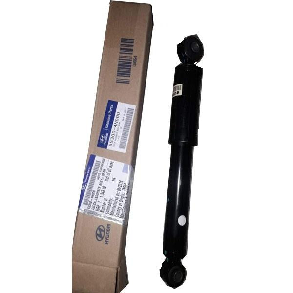 CarTrends rear shock absorber assembly for Hyundai Eon, spare part #553004N000, shown in black with mounting components