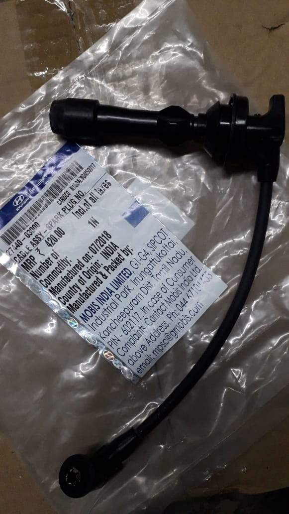 Hyundai I10 spark plug No3 cable assembly from CarTrends, automotive spare part for engine ignition system.
