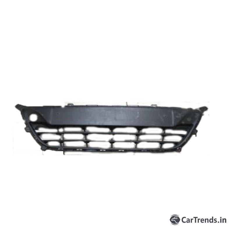 Hyundai i20 front radiator grille bumper spare part by CarTrends, showing the lower grille with mounting details.