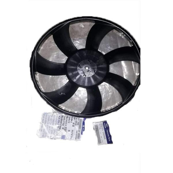Cooling fan blade for Honda Civic and Jazz from CarTrends, spare part #252312D000, shown in close-up view.