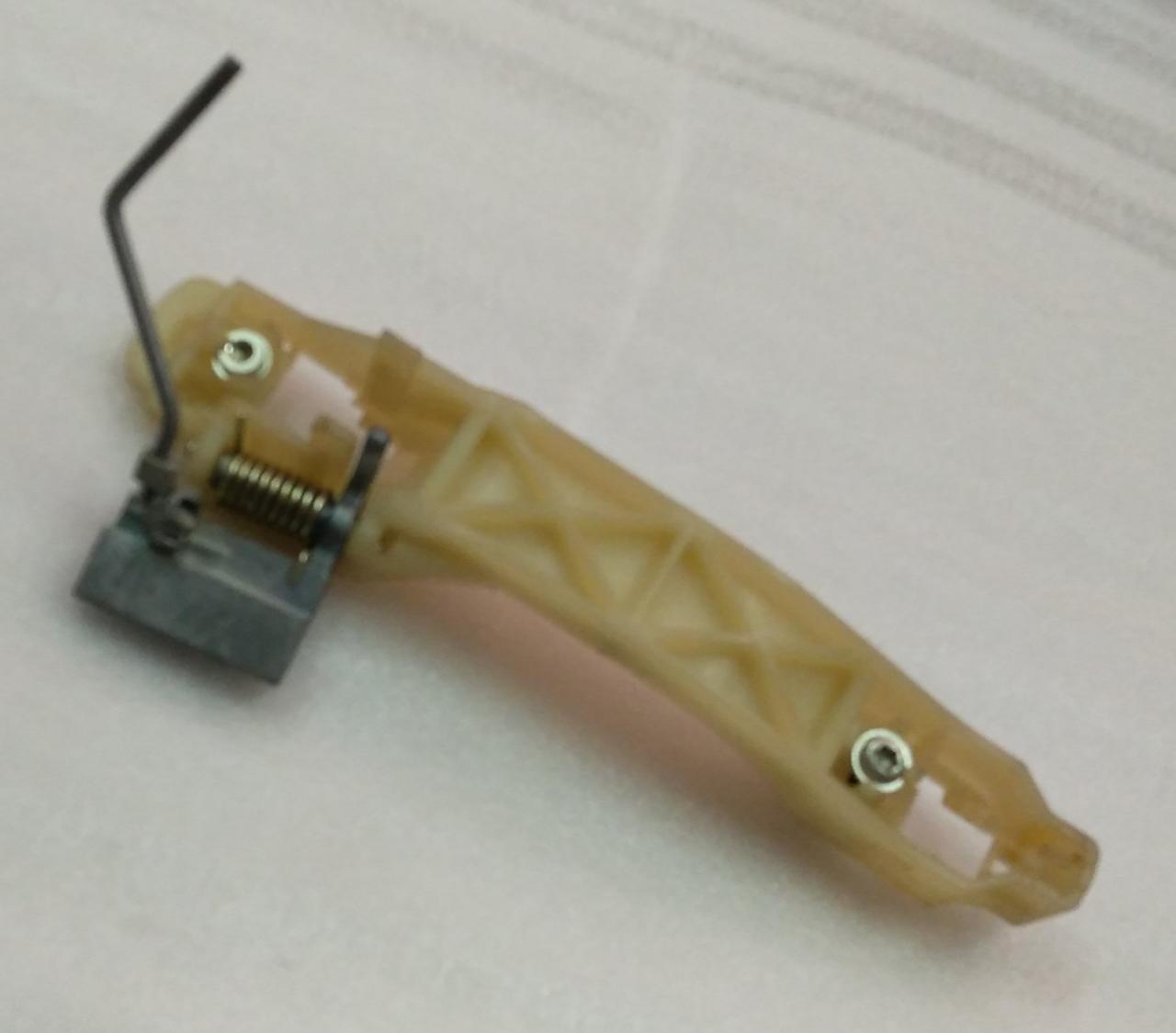 CarTrends Aveo rear right base handle spare part, close-up view showing the durable plastic handle component.