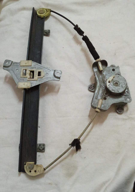 CarTrends Chevrolet Aveo rear right electric window regulator for replacement, showing the mechanical component and wiring.