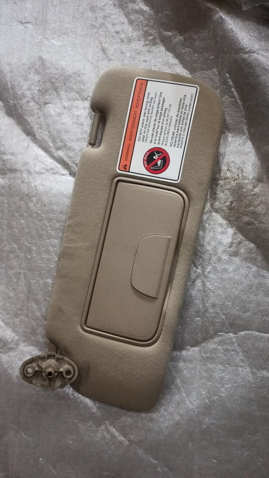 CarTrends Chevrolet Captiva LH sunshade spare part showing the left side of the sunshade component.