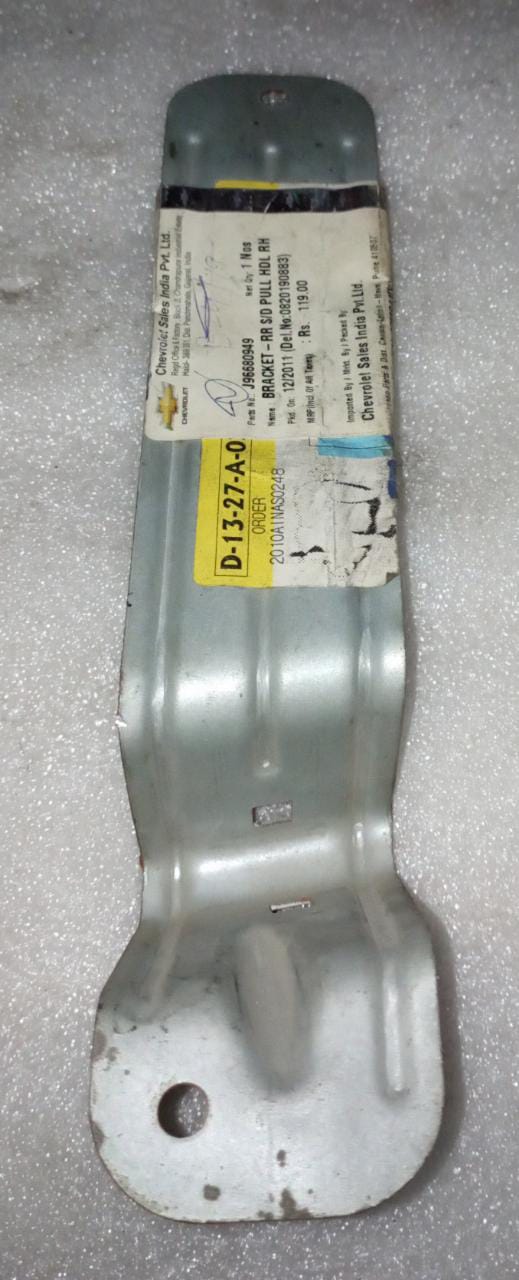 CarTrends rear pull side bracket spare part for vehicle, showing the metal mounting bracket with bolts and attachment points.