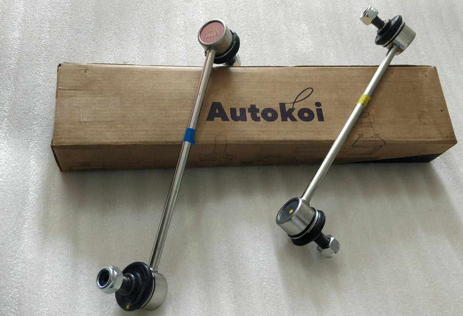 CarTrends KHMF2010 front link rod set I 10, automotive spare parts, showing the metal link rods for vehicle suspension repair