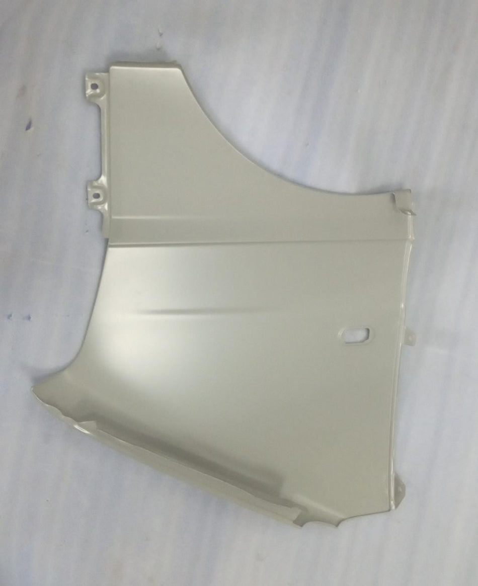 CarTrends front left panel fender spare part, vehicle replacement component showing the assembled fender with mounting points.