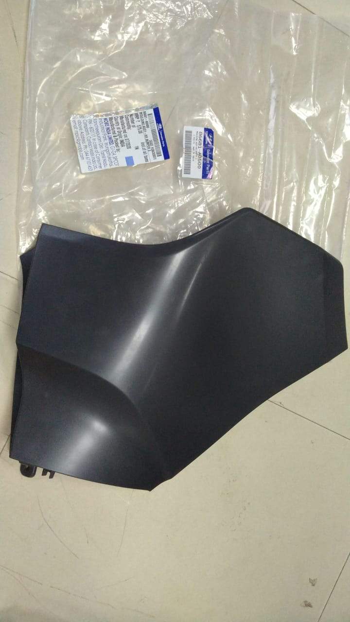 CarTrends rear LH bumper moulding assembly for Grand i10/Xcent, side view showing the spare part for vehicle repair.