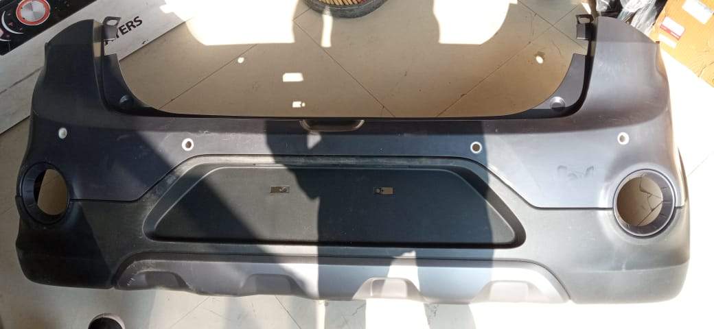 CarTrends rear bumper for i20 Active, spare part, shown in the image with mounting details and finish.