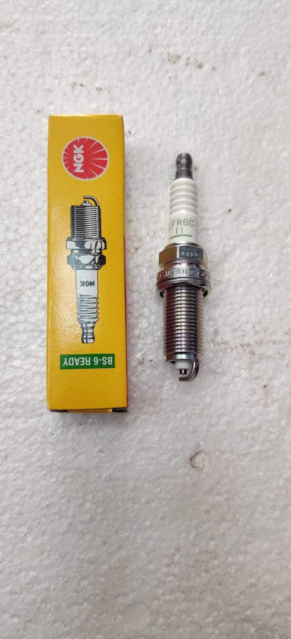 CarTrends Spark Plug Etios LFR6C11 for spare parts, showing a close-up of the ignition spark plug with metal and ceramic components.