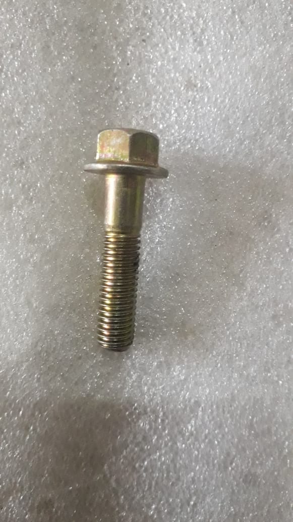 Hex flange bolt from CarTrends Tavera spare parts, showing a close-up of the durable metal bolt with flange for vehicle assembly.