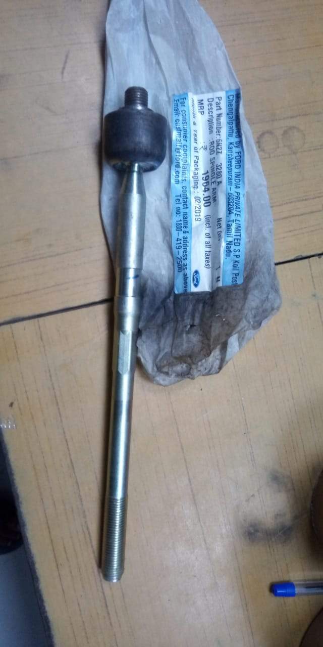 CarTrends tie rod for Ford Fiesta showing the metal rod with connecting ends, part number 6N2Z3280A, used in steering system.