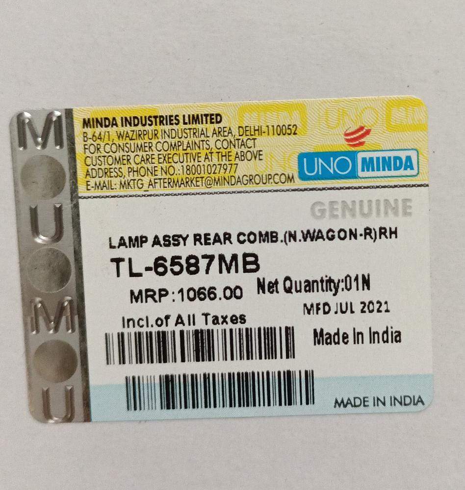 CarTrends TL6587MB tail lamp for WagonR K-series, right side, spare part for Suzuki Alto, Ignis, Baleno, Dzire, and more