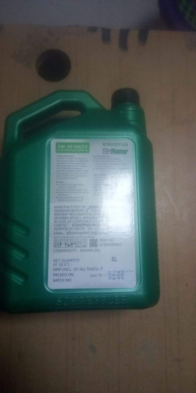 Engine Oil Fully Synthetic  5W 30 5Ltr        5W30 (SN/CF)