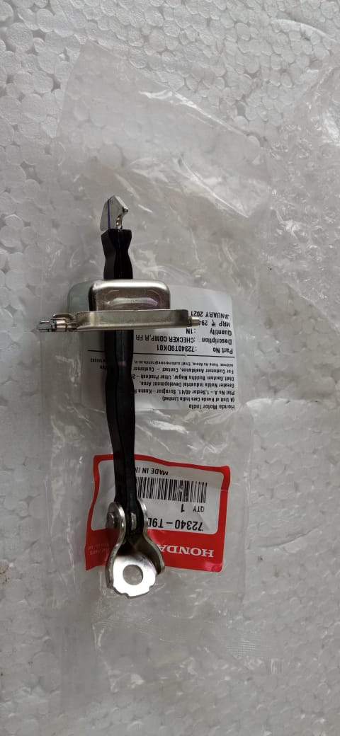 Front right door hinge for Honda Type 8, model 72340T9DK01, showing the metal hinge part with mounting components.