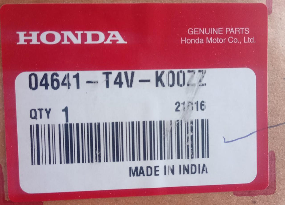 Honda Panel Side Sill for Civic, City, Elevate models, left side in black finish, part number 04641T4VK00ZZ.