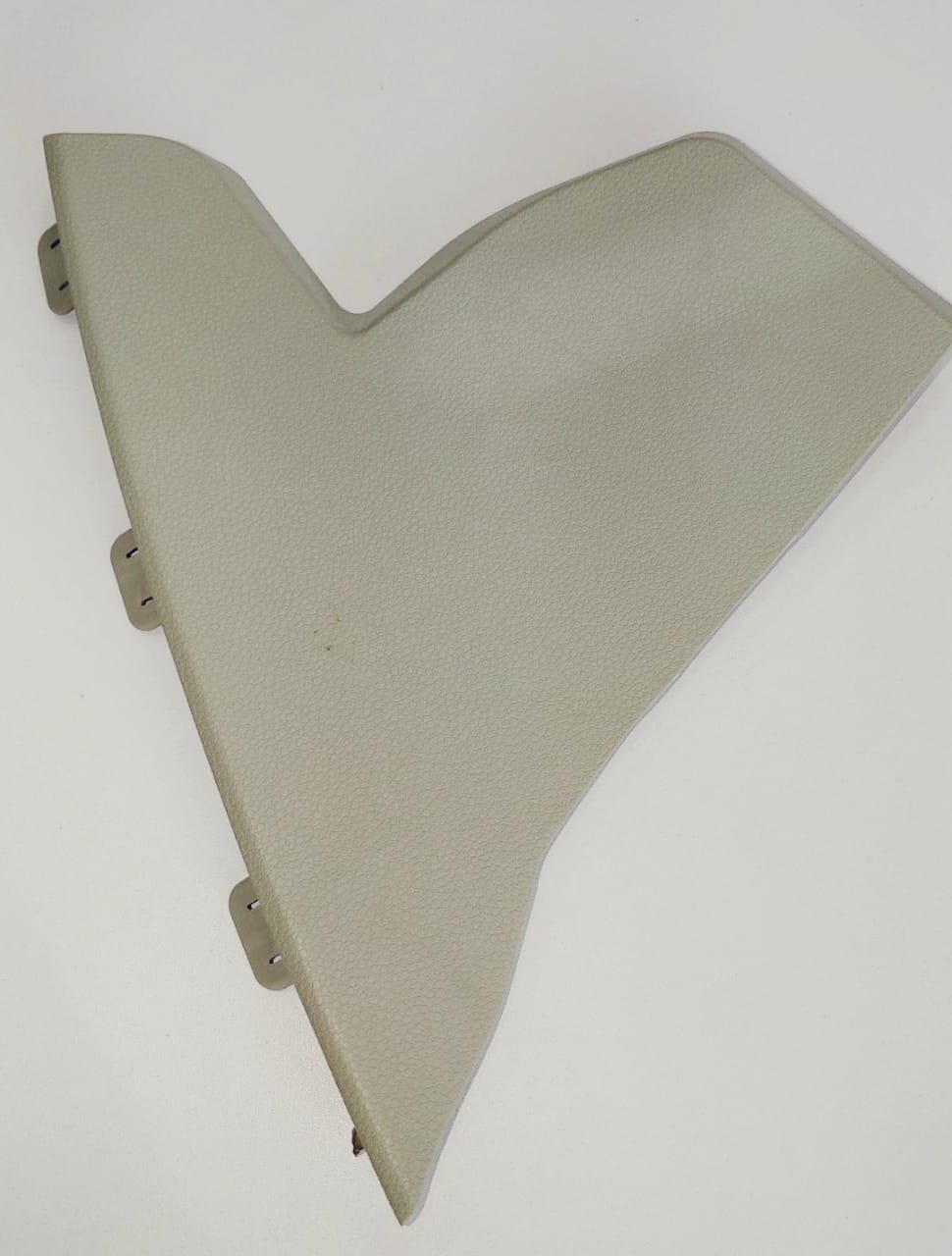 Maruti Suzuki floor console side cover for Baleno, right-hand side, made of durable plastic, shown in a close-up image.