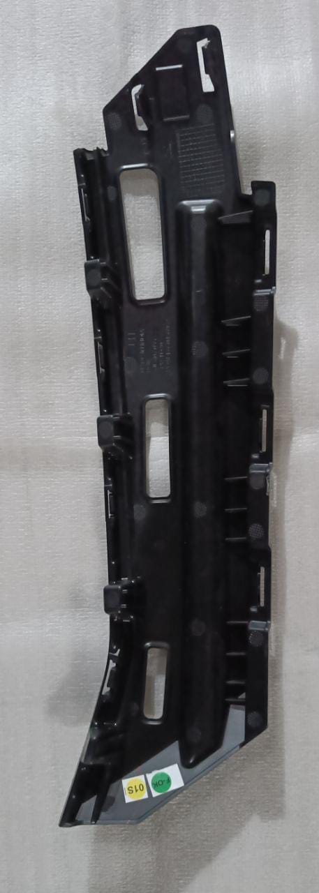 Volkswagen Skoda Slavia front bumper bracket, left side, part number 5JL807055, showing the black metal mounting component.